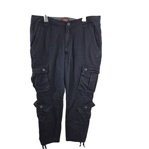 Match Pants Mens 38 x31 Navy Blue Matchstick Utility Tactical Cargo Eight Pocket